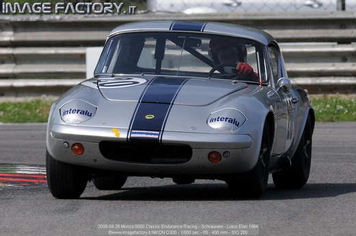 2008-04-26 Monza 0800 Classic Endurance Racing - Schrauwen - Lotus Elan 1964